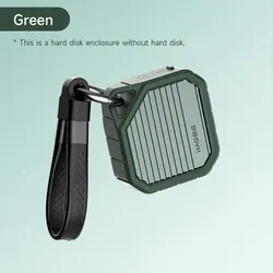 Ultra-Fast USB 3.2 External SSD Enclosure (Green)