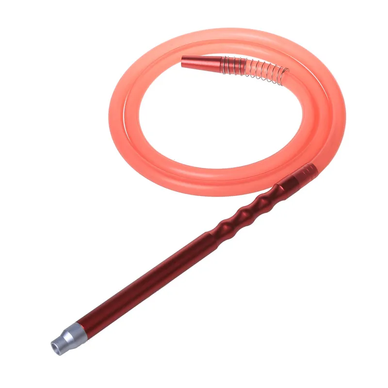 Yimi Hookah Aluminum Hookah Hose Set With Spring Shisha Silicone Hose 1.8m Hookah Pen Chicha Pipe