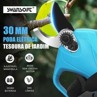 8603 28mm Swansoft cortador de grama portátil recarregável, tesoura poda eletrica, aparador de grama 1