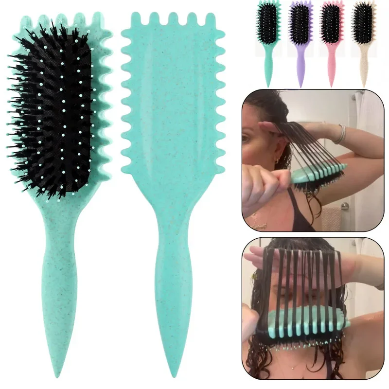 Hair Comb Women Hollow Shaped Curly Multi Functional Scalp Massage Anti-static Fluffy Brush Hairstyle Tools