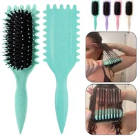 Women's Hair Comb Hollow Shaped Curly Hair Comb Multi Functional Scalp Massage And Anti-static Fluffy Hair Brush Hairstyle Tools 1