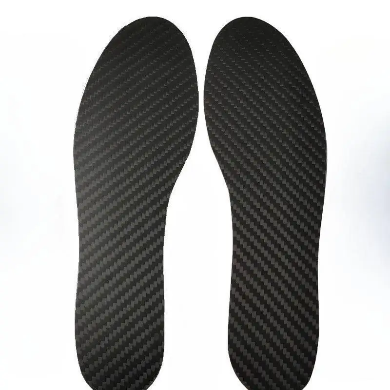 Hoogwaardige Nieuwe 0,8 Mm 1.0Mm 1.2Mm Dikte Koolstofvezel Binnenzool Sport Binnenzool Mannelijke Schoen-Pad Vrouwelijke Orthotische Schoen Sneaker Inlegzolen