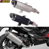 For HONDA Forza350 NSS350 2021-2024 ADV350 2022-2024 Motorcycle Exhaust System Link Pipe Escape Moto Muffler Carbon DB Killer