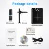 RIEVBCAU Digital Microscope Newest 1600X Professional USB With 8 LED Endoscope Camera Magnifier For Phone PC Coin Soldering Tool 6