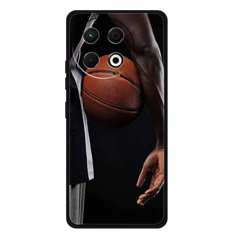 Black Silicone Soft Phone Case - Protective Back Cover