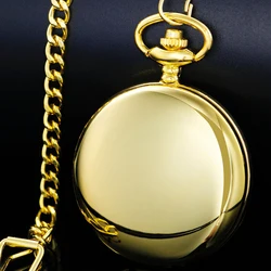 Montre de Poche à Quartz Or de Luxe pour Homme et Femme, Collier Vintage, FOB, Cadeau Exquis, Haute Qualité, CF1511
