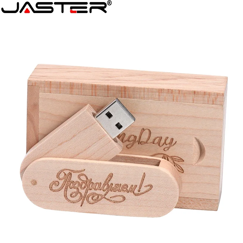 

USB-флеш-накопитель деревянный поворотный, 128 ГБ, 64 ГБ, 32 ГБ, 16 ГБ, 8 Гб