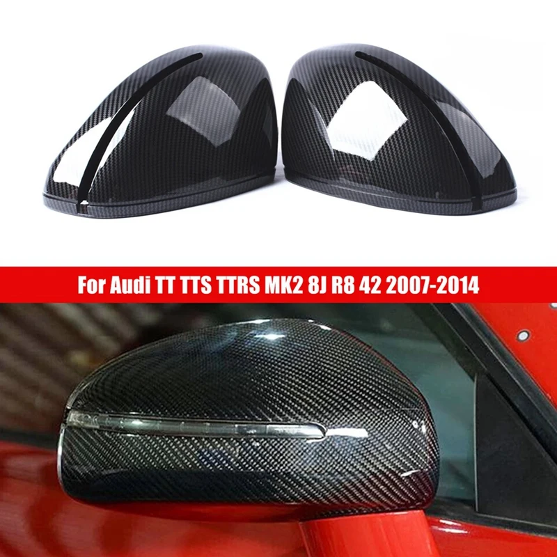 

Car Side Door Rearview Mirror Cover Trim Parts Accessories For TT TTS TTRS MK2 8J R8 42 2007-2014