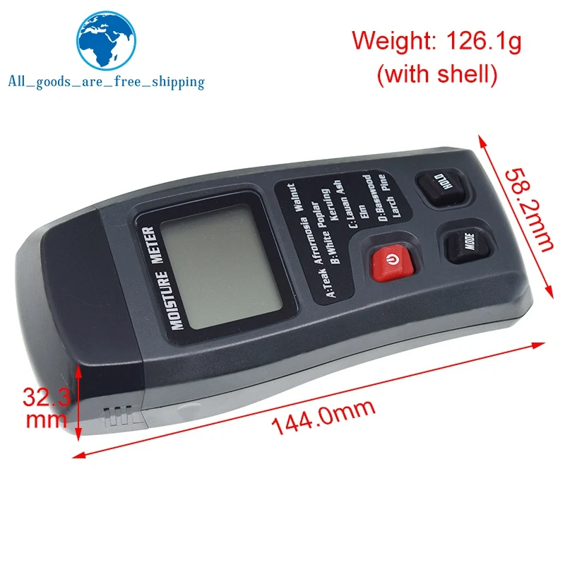 Wood moisture meter wood moisture meter hygrometer timber damp detector tree density digital wood humidity tester
