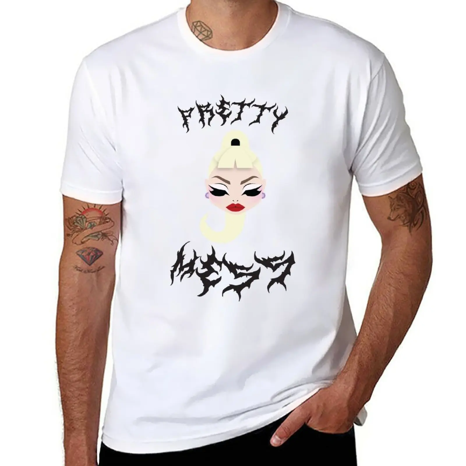 

New Pretty Mess T-Shirt Anime t-shirt cute tops plus size t shirts graphic t shirt Men's clothing