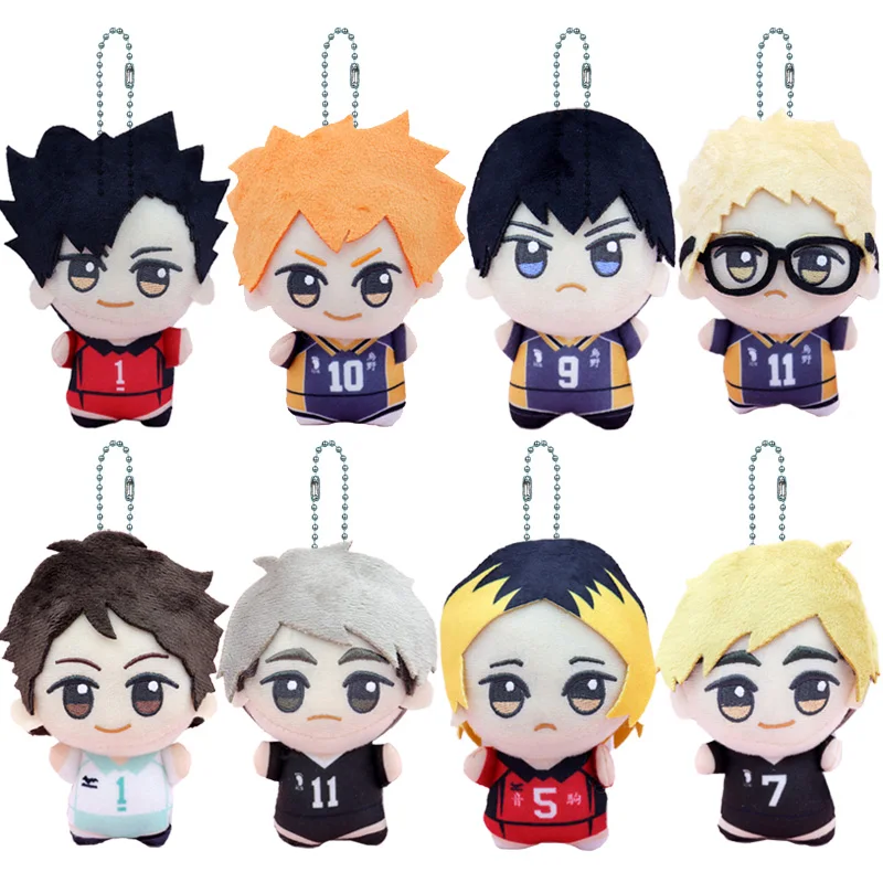 

8 Style New 10cm Haikyuu Plush Toy Hinata Shoyo Kageyama Tobio Kozume Kenma Kuroo Tetsurou Plush Pendant Keychain Toy For Gift