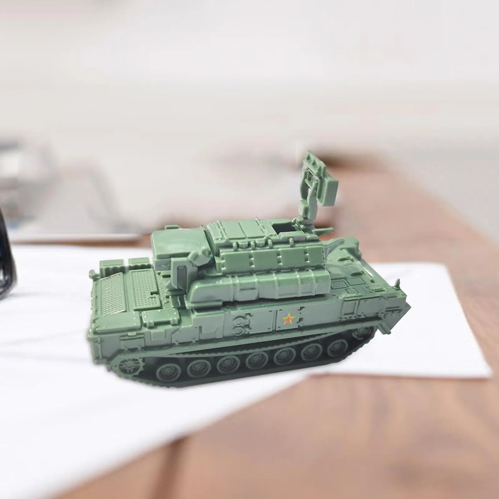 

1:144 миниатюрная искусственная обучающая игрушка, модель бронированного танка для детей, настольное украшение, подарок, искусственные сувениры, коллекционные предметы