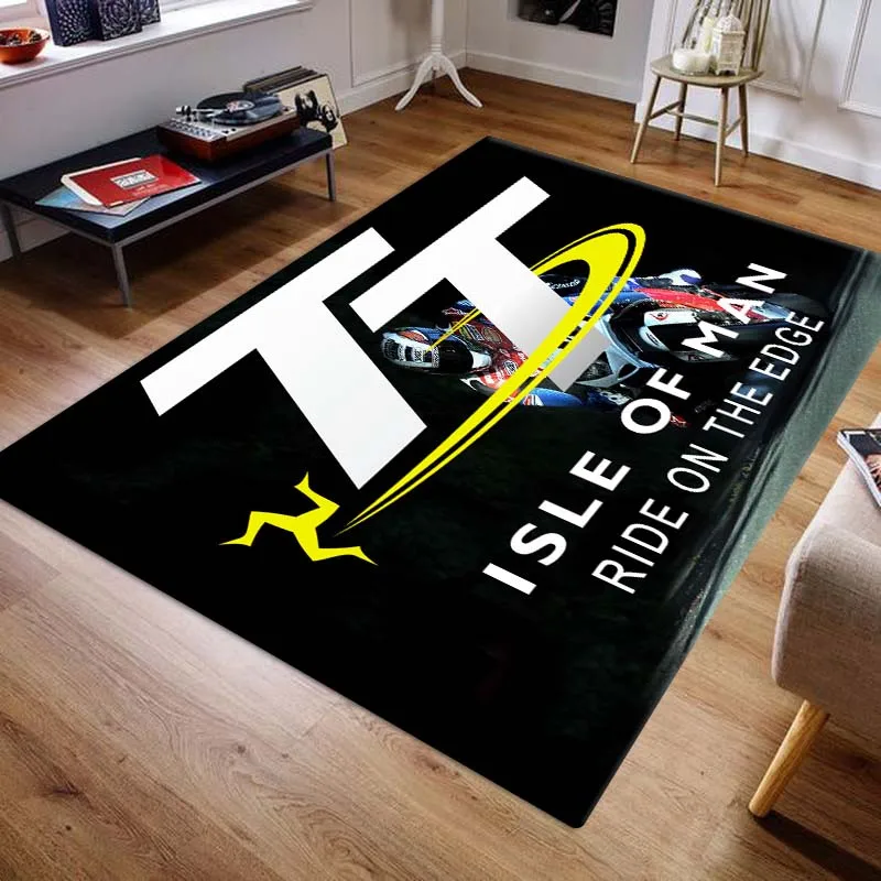 Isle of Man TT Carpets and Rug Motorcycle competition Carpet Living Room Bedroom Decorate Large Area Soft Carpet Kids Room Rug 2