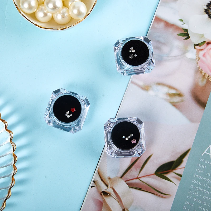 다이아몬드 버 치과 재료 치아 미백 틀니, 아크릴 치아 크리스탈 장식, 구강 위생 치아 장식, 상자당 5 개