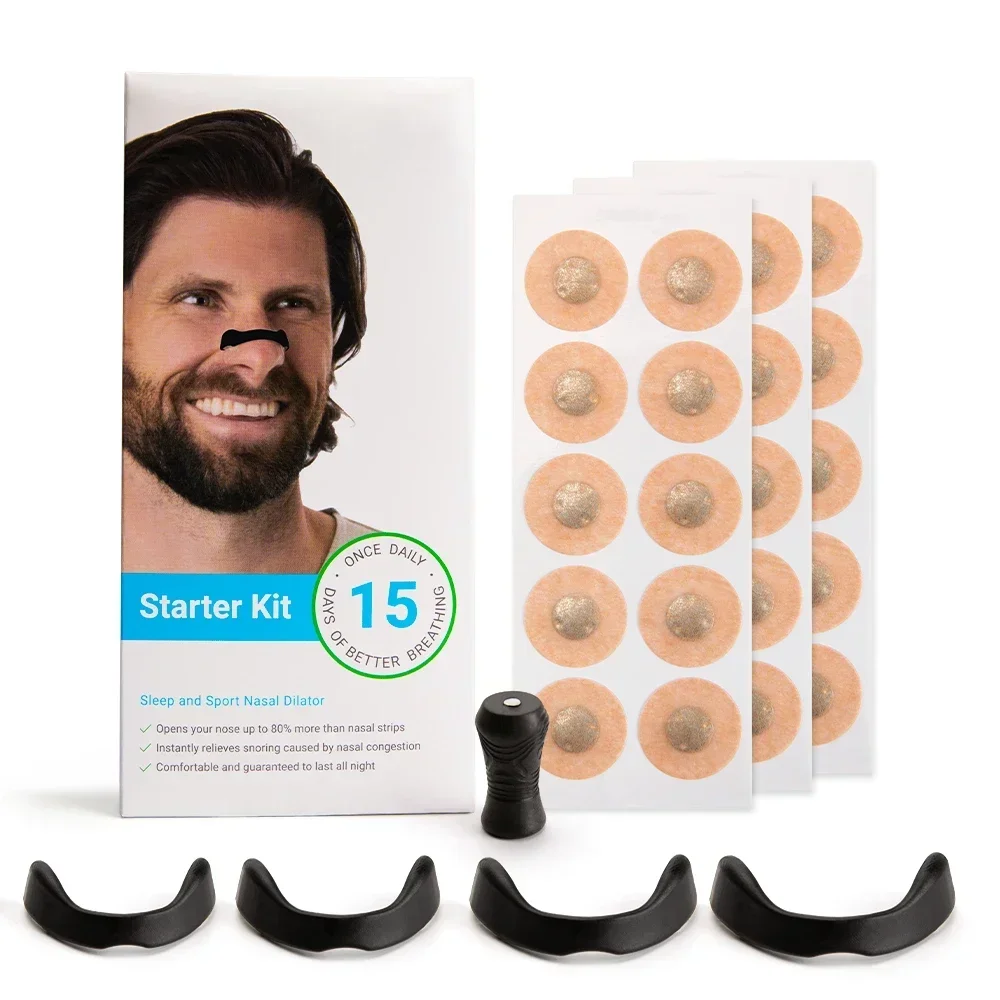 Sport Nasal Dilator Sleep Nasal Breathing Dilators Starter Kit Nose Breathe Strips Magnetic Strips Reduce Snoring nasal breathing dilator