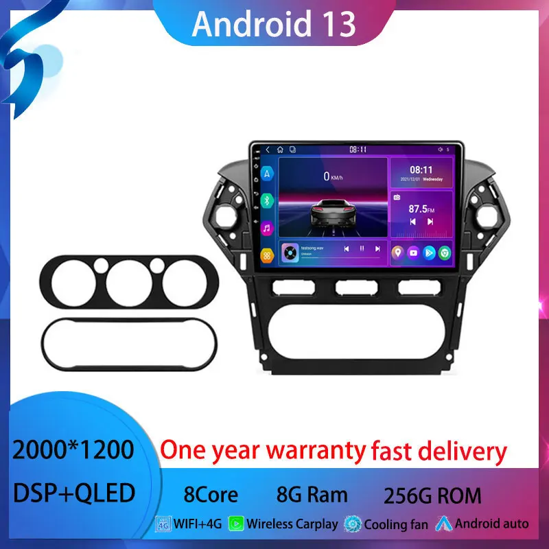 

Android 13 For Ford Mondeo 4 2010 - 2014 Car Radio Multimedia Video Player Android auto wireless adapter