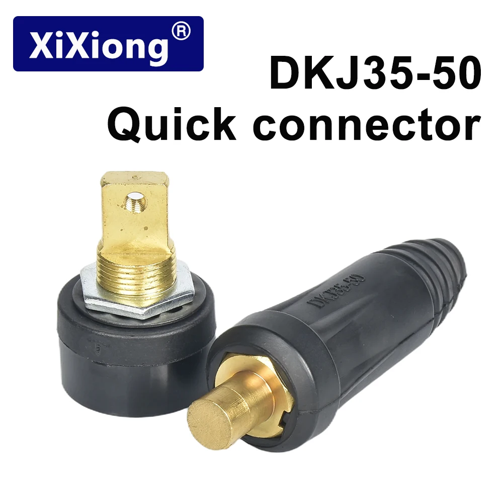 Welding machine quick connector 250/315 plug male/female DKJ35-50 52mm rear panel special socket tig welding accessories