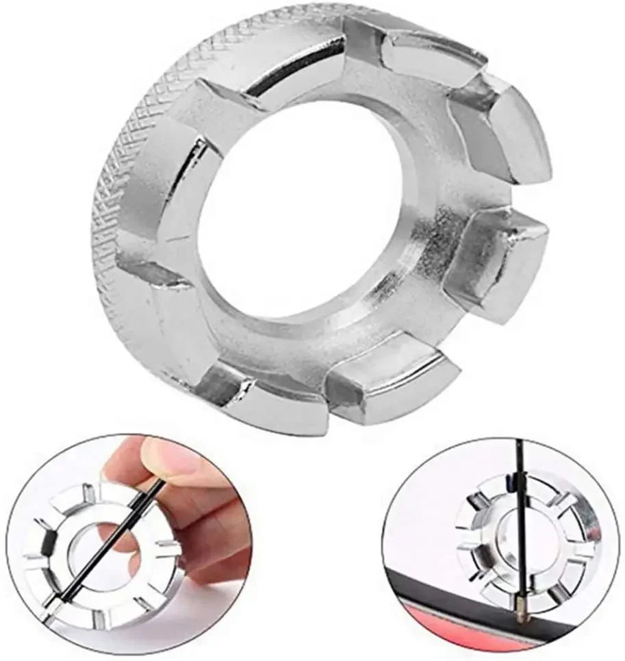 Description Picture 4 of itemBike Disassemble Repair Tool Bike Spoke Wrench Flexible Adjustment Wheel Rim Wrench Bicycle Spoke Spanner Cycling Tyre Spoon Kit
