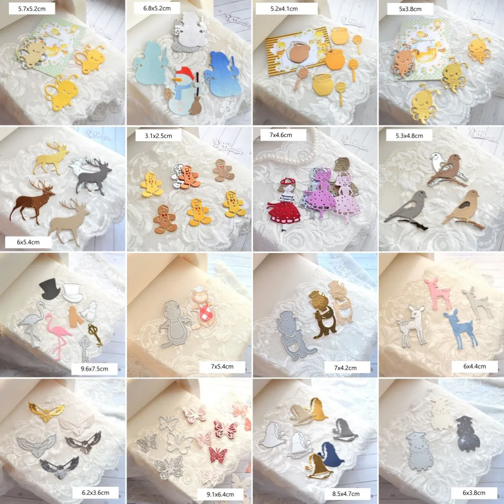 Piggy Craft Metal Cutting Dies Cut Die Mold New Animal Insect Series Scrapbook Paper Craft Knife Mold Blade Punch Stencil Dies