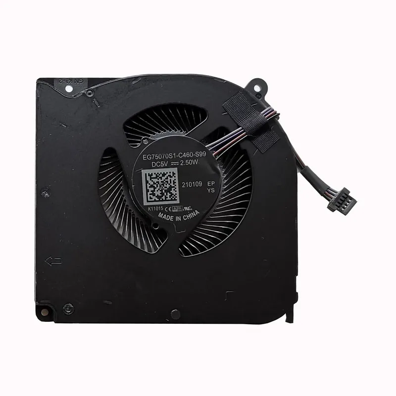 Laptop Cpu Gpu Fan para Tongfang Gk7cn6s Gk7cn5s Gk7cp7s Ther7gk7c61412 4pin Novo - Imagem 2