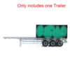 1/14 RC Metal Frame Trailer 3-axle Trailers for Remote Control Tractor Truck Dumper Tipper Car DIY Mode 40 Feet Container Toy 2