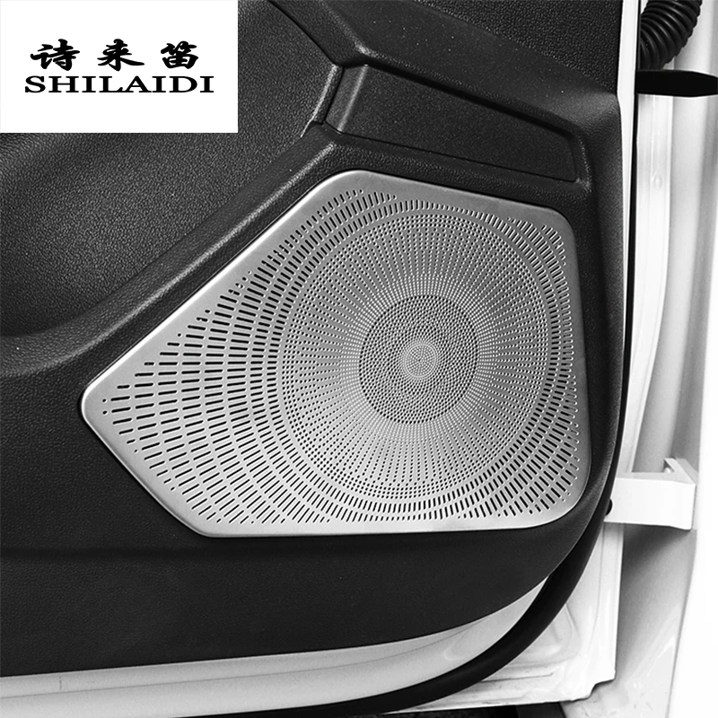 

Car Styling For Audi A3 8Y A3L 2021 Door Panel Loudspeaker decoration Stereo Audio Speaker Cover Stickers Interior Accessories