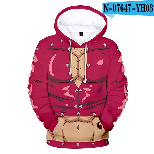 2022 Brand New Seven Deadly Sins 3DHoodies Sweatshirt Men/Women Anime Casual Hoodie Fashion Trendy Fall Hoodie Clothes palm angels sweatshirt Hoodies & Sweatshirts