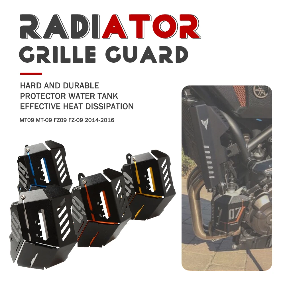 

For Yamaha MT09 FZ09 FJ09 FZ MT FJ 09 Tracer XSR 900 Motorcycle Accessories Radiator Guard Coolant Recovery Tank Engine Cover