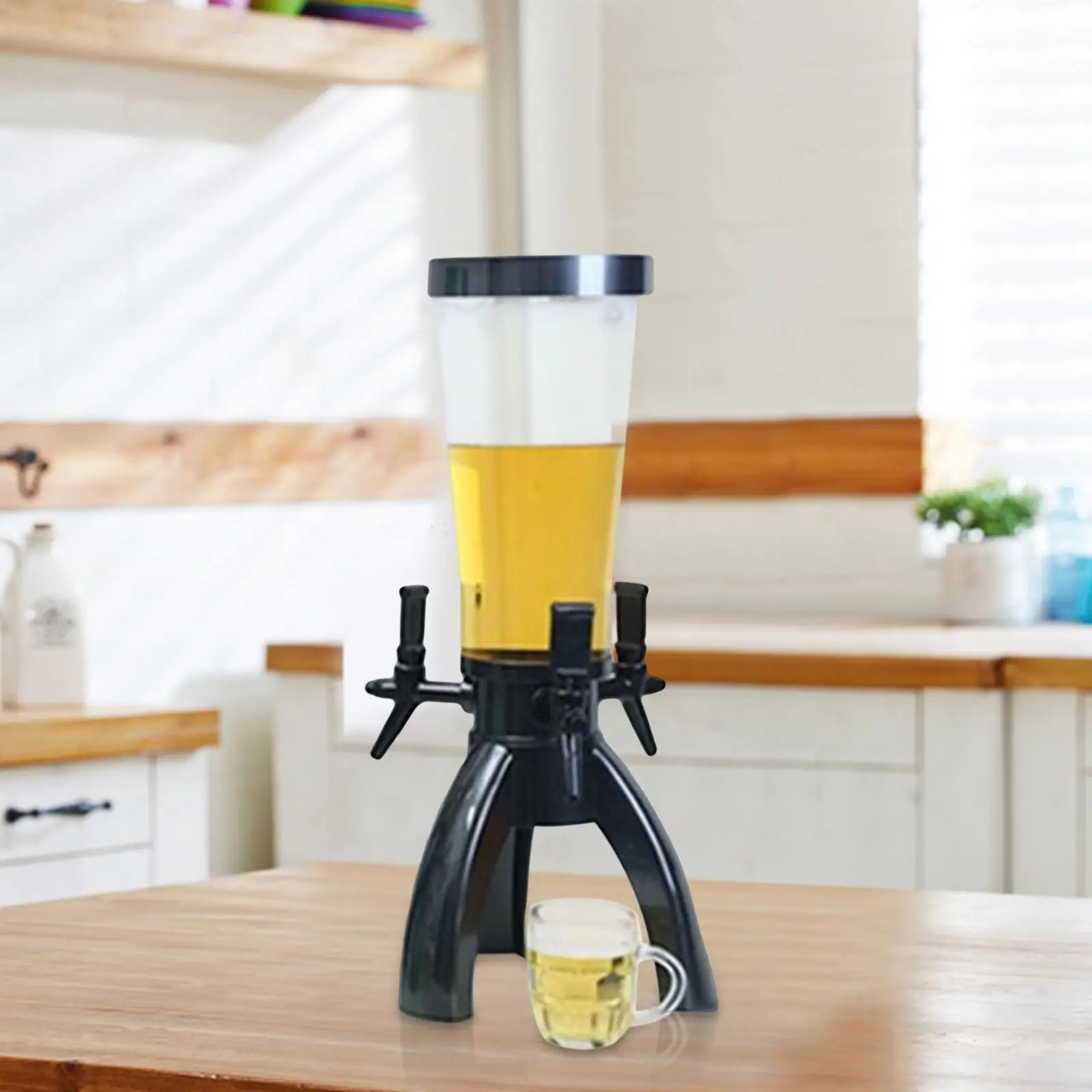 3L 100oz Beverage Tower Drink Dispenser Mimosa with Ice Tube for Wall Home  - AliExpress