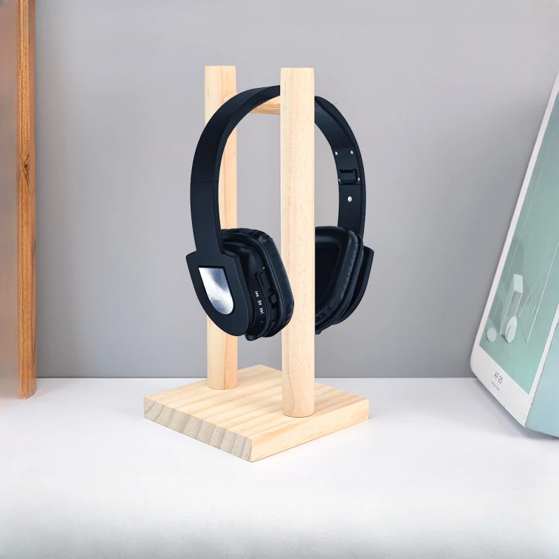

Headphone bracket Universal headphone wooden bracket Support rod Flexible headrest Fashion headphone bracket