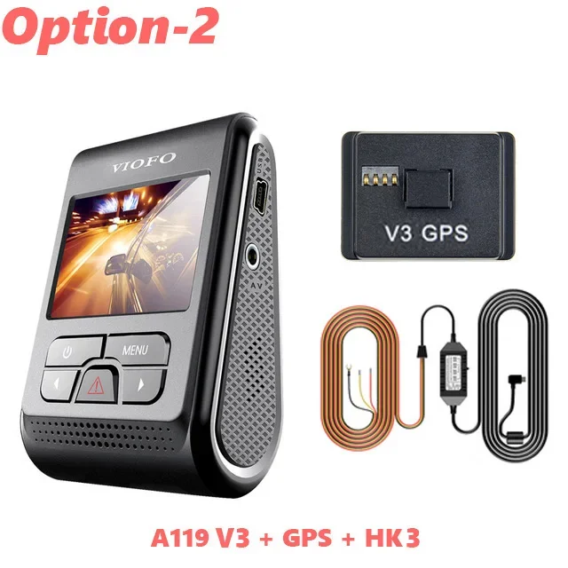 VIOFO A119 V3 2K Dash Cam Sony Starvis Night Vision GPS Parking Mode