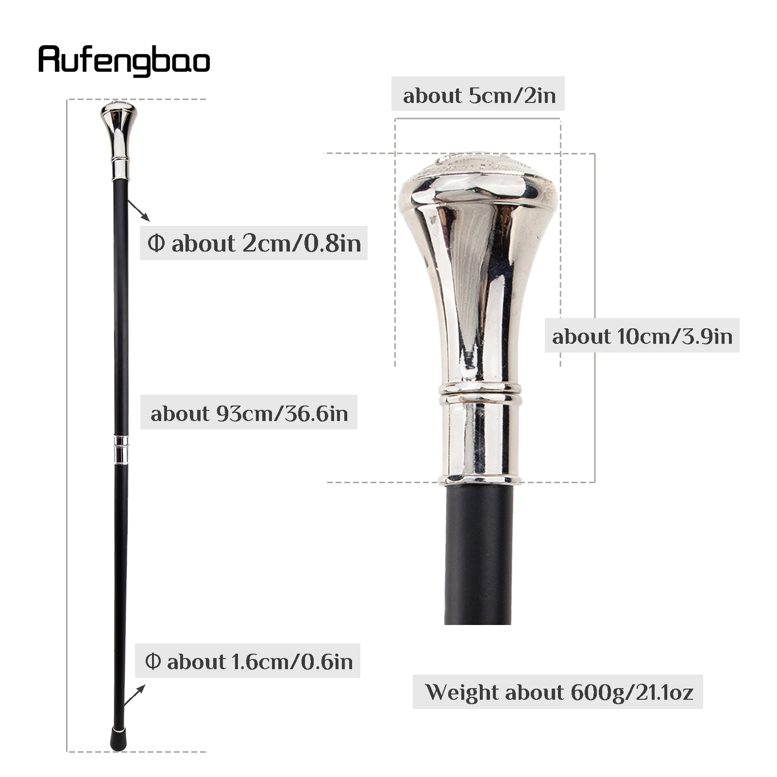 Рисунок 3 - Rufengbao Белая трость Mastery с рельефным дизайном