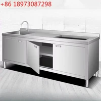 อ่างล้างผักแบบติดตั้งบนเคาน์เตอร์เดี่ยว สเตนเลส 304 สำหรับครัวเชิงพาณิชย์ 1