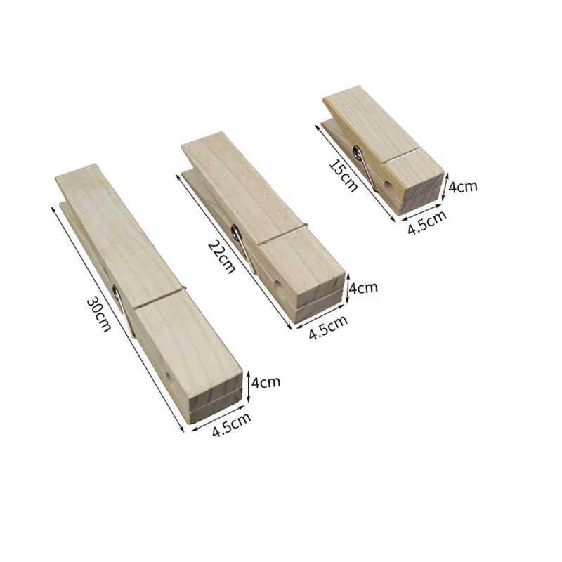 Towel holder 1pc Extra-Large Wooden Clip Towel Holder Set Bathroom Decor Wall-Mounted Towel Rack Multipurpose Home Laundry Decoration