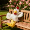 Small Plush Raw Chicken Large Dog Toys Rooster Squeak Durable Toy Dogs Cook Chew Indestructible Dog Sound Toy Puppy Pet Supplies