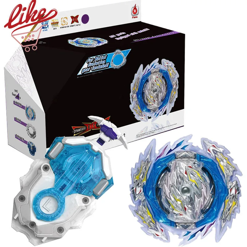 Laike DB B-193 Ultimate Valkyrie Rubber Spinning Top B193 Bey Custom Launcher Box Set Toys for Children