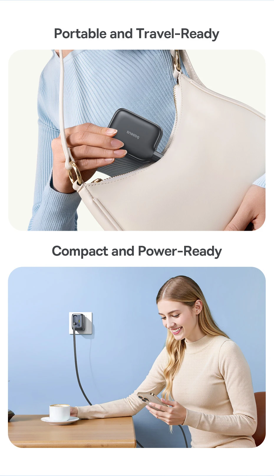 Baseus EnerCore CJ11 45W USB-C Retractable Charger