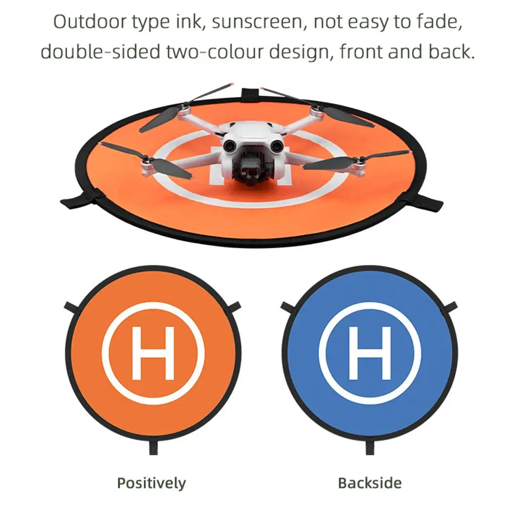15.7 Pollici Impermeabile Drone Landing Pad Double-Sided Helipad Drone Mini Spark Pad Con Custodia Striscia Riflettente