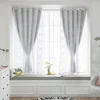 1PC Nuan Series Double Layer White Lace Tulle Curtain Blackout Drapes for Bay Window Bedroom Kids Room 3