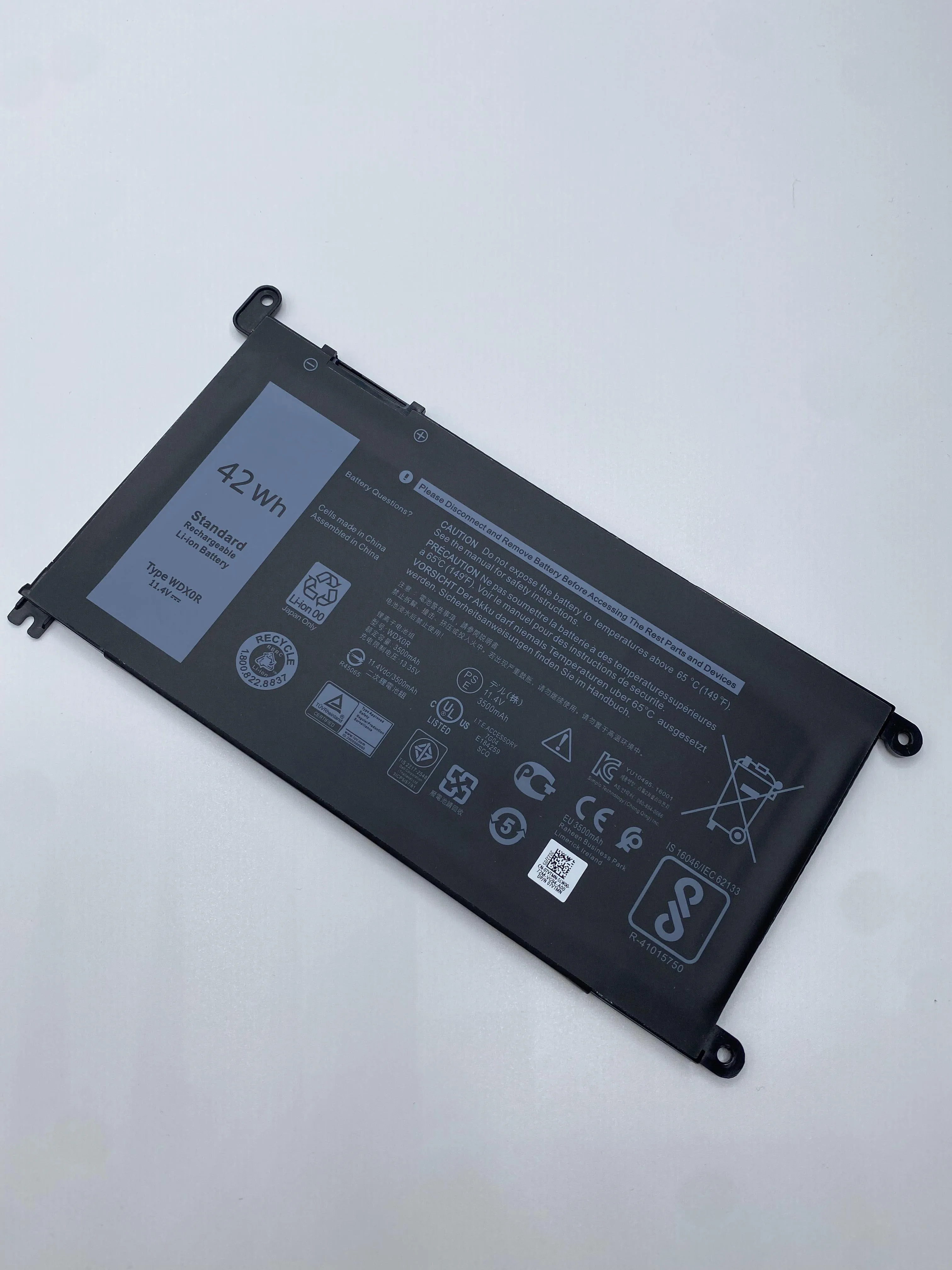 Wdxor-bateria do Portátil para Dell Inspiron 15 7000 7560 5538 5567 5568 P61f 14 7460 5468 7569 7472 7570 7560 Wdx0r T2jx4 3crh3 Novo - Imagem 2