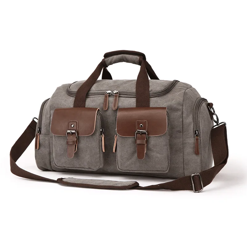 

2023 New Men Fashion Casual Canvas Outdoors Travel Handbag Messenger Bag Large Capacity Duffle Multifunction Tote Crossbody A