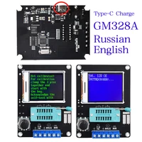 GM328A Transistor Tester ESR LCR Capacitor Capacitance Diode Voltage PWM Frequency Meter Multimeter Type-C 9V Charge DIY Kit 1