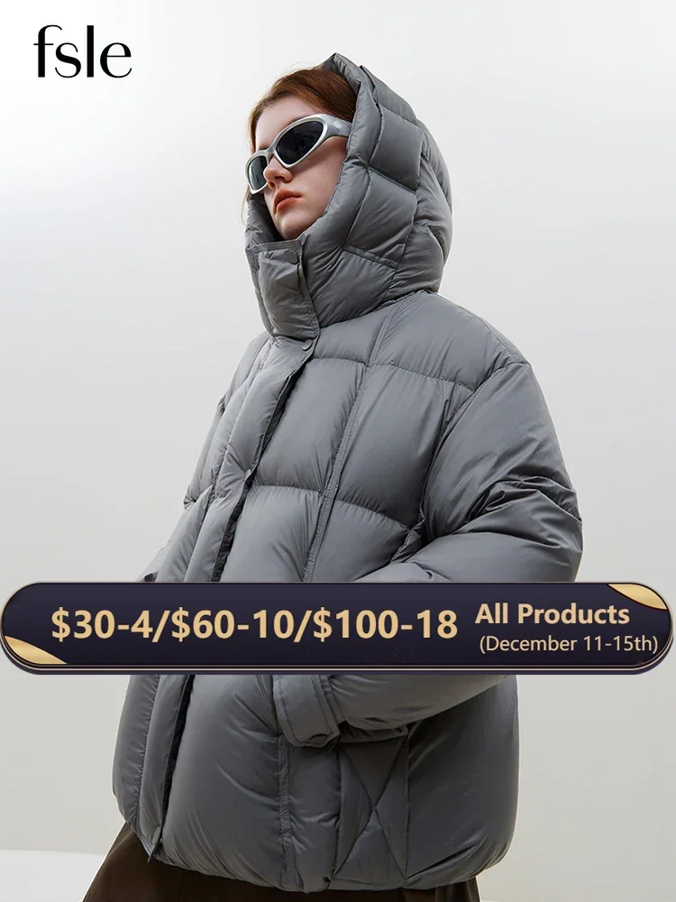 FSLE Cute Warm Coat Fashion Elegant Jacket For Women 2024 Winter New Design Short Versatile Chic Casual Female Jacket 24FS14507 main image 1