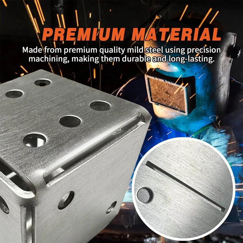 2PCS Welding Kit Dice, Welding Coupons, 1 PC, Mild Steel, 16 Gauge Plate, DIY Square, Practice