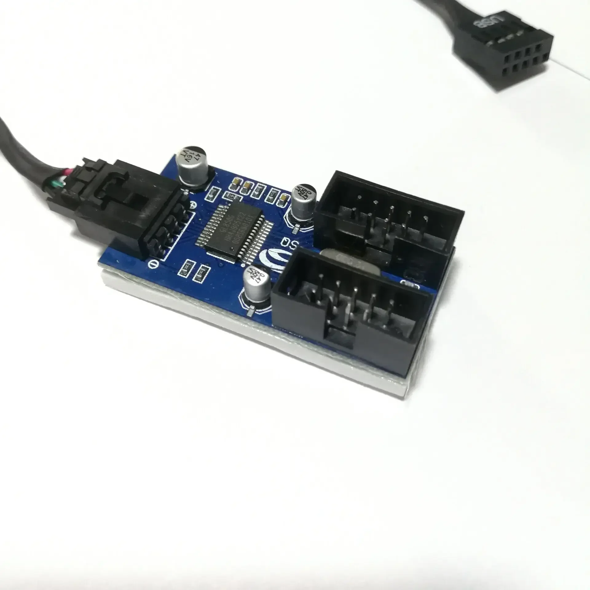 Placa base con conector interno de 9 pines, conector USB 1To2, divisor de Chipset, versión mejorada, adaptador de tarjeta extensora, Cable de ordenador