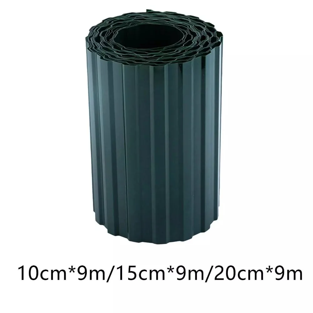10cm/15cm/20cm*9M Plastic Garden Fence Edgeboundary Separate Grass Lawn Edge Borders Lawn and Flower Beds Portable