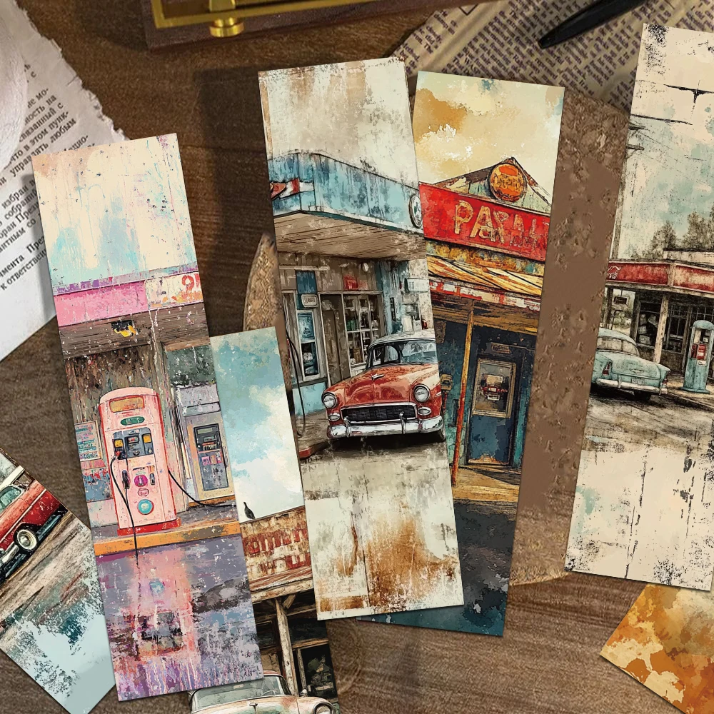 Floral painting bookmark Vintage Watercolor 30pcs Reading Pages Books Annotated DIY Creative Aesthetic floral painting bookmark,bookmarks stationery supplies