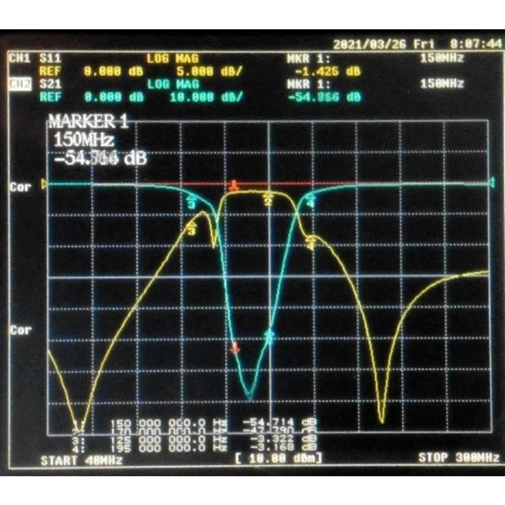 150-170MHz 대역 정지 필터, 160MHz ISM 신호 차단, SMA 인터페이스