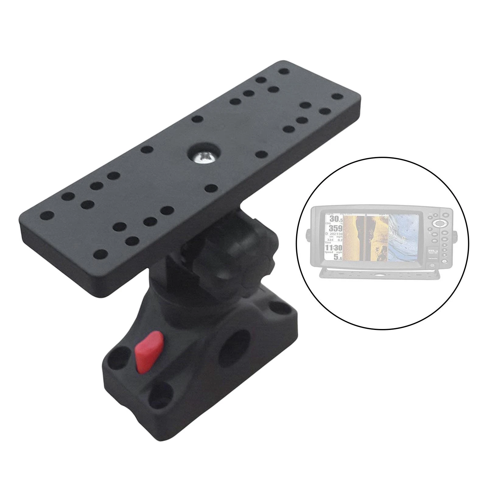 GEZICHTA Fish Finder Mount Base Ball-Mount Fish Finder Mount and Universal Track Mounting Plate 360 Degree Rotation Fish Finder Holder Marine Universal Electronic Mount Boat Fish Finder GEZICHTA Fish Finder Mount Base Ball-Mount Fish Finder Mount and Universal Track Mounting Plate 360 Degree Rotation Fish Finder Holder Marine Universal Electronic Mount Boat Fish Finder
