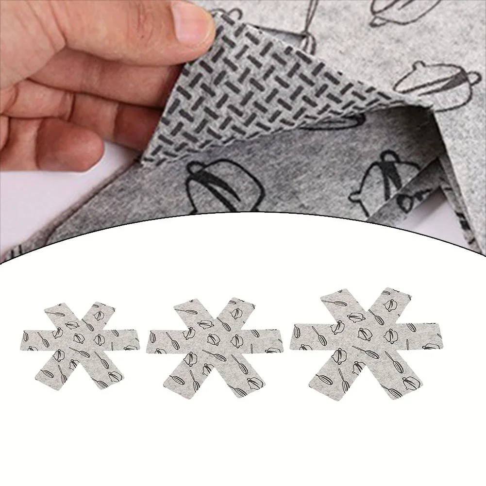 

Non-woven Fabric Pot Protectors Heat Insulation Pad Cookware Table Pans Placemat Non-Slip Pan Separator